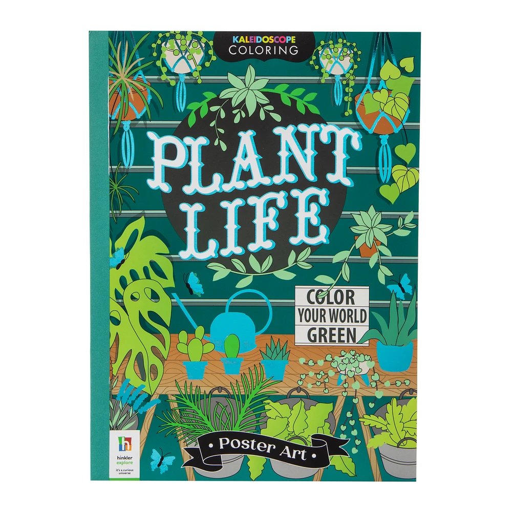 Poster Art Kaleidoscope Coloring Book - Plant Life