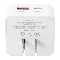 15W USB-C & USB-A Home Charger