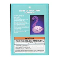Inflatable LED Flamingo Pool Light 14in x 19in
