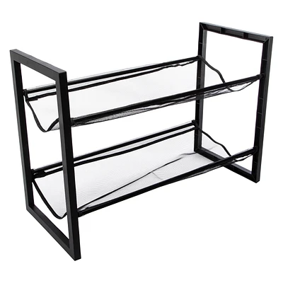 2-Tier Fabric Storage Shelf 23in x 15in