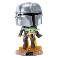 Funko Pop! Star Wars The Mandalorian With The Child Bobble-Head