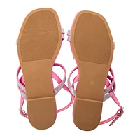 Ladies Strappy Rhinestone Sandals