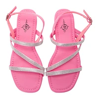 Ladies Strappy Rhinestone Sandals