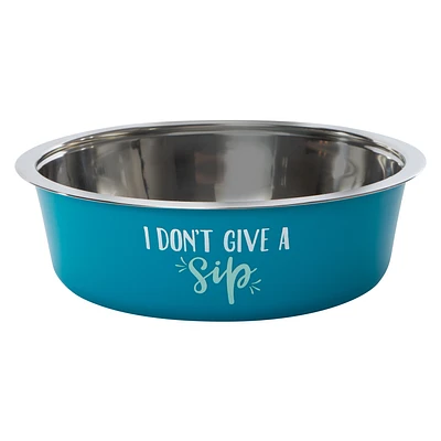 Large Pet Bowl With Quote