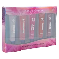 Flavored Glitter Lip Gloss Set 5-Count