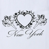 'New York' Heart Ribbed Pajama Tank Top