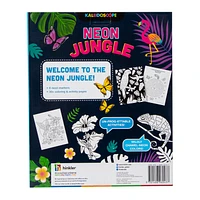 Kaleidoscope Coloring Book Kit - Neon Jungle