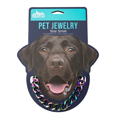 Iridescent Chain Pet Jewelry - Small