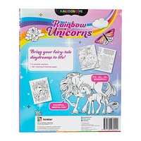 Kaleidoscope Coloring Book Kit - Rainbow Unicorns