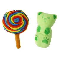 Foodie Plush Dog Toy With Squeaker 2-Pack
