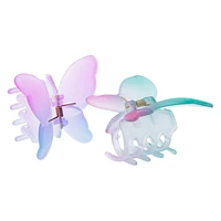 Frosted Butterfly Claw Clips 2-Count
