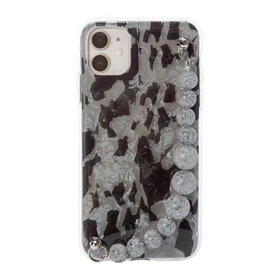 iPhone 11®/Xr® Terrazzo  Phone Case With Beaded Strap