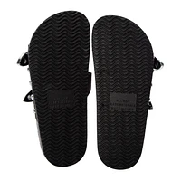 Ladies Western Double-Buckle Slide Sandals
