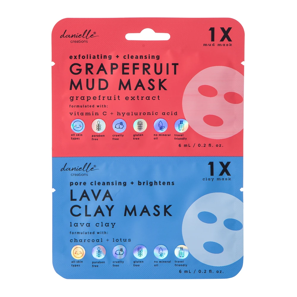 Danielle Creations® Clay Masks 0.2oz, 2-Count