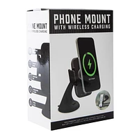 10W Auto Phone Mount With Wireless Charging