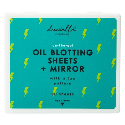 Danielle Creations® Oil Blotting Sheets & Mirror 50-Sheets