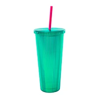 Ribbed Iridescent Tumbler 24oz