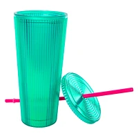 Ribbed Iridescent Tumbler 24oz