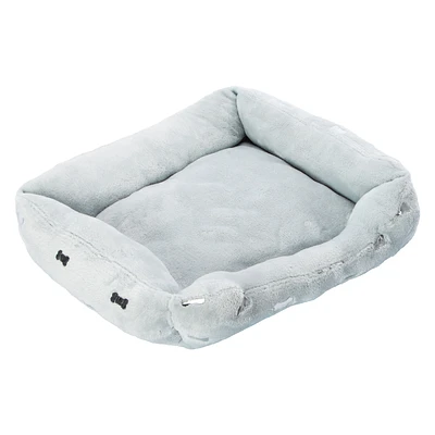 Metallic Print Cuddler Pet Bed 20in x 16in