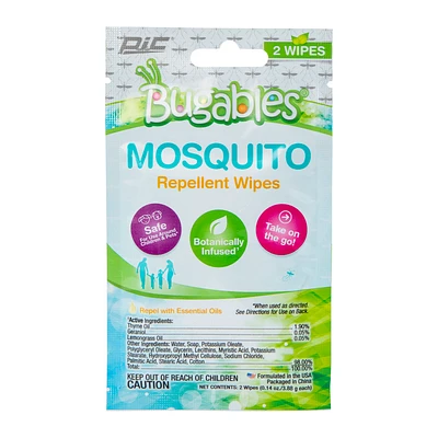 Bugables® Mosquito Repellent Wipes 2-Count