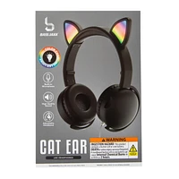 LED Cat Ear Wired Headphones With Mic