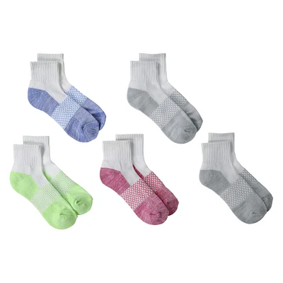 Series-8 Fitness™ Ladies Performance Quarter Length Socks 5-Pack