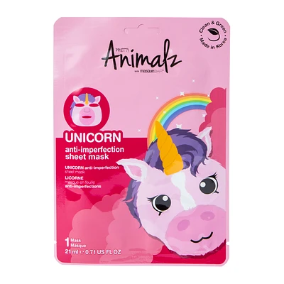 Masque Bar™ Pretty Animalz Unicorn Anti-Imperfection Sheet Mask 0.71oz