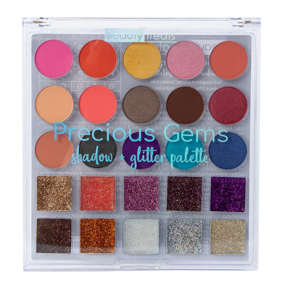 Beauty Treats® Precious Gems Shadow Glitter Palette 25-Count