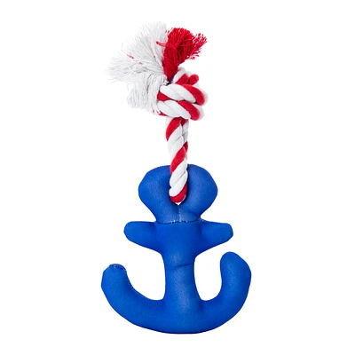 Nautical Rope Dog Toy With Squeaker