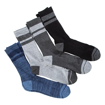 Series-8 Fitness™ Mens Performance Crew Socks 4-Pack