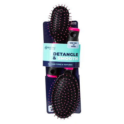 Expressions® Oval Hairbrush Set 2-Piece