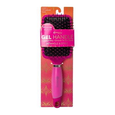 Expressions® Gel Handle Paddle Hairbrush
