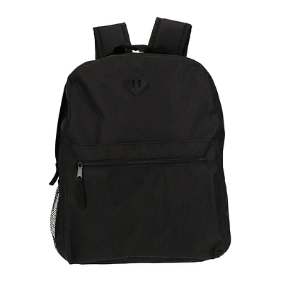 Basic Backpack With Side Pocket 16in