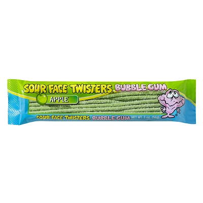 Sour Face Twisters® Bubble Gum 2oz