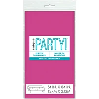 Unique® Party!™ Pink Plastic Table Cover 54in x 84in