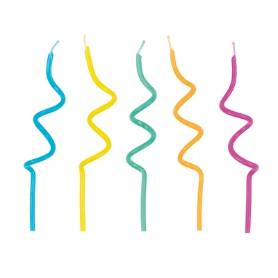 Swirl Birthday Candles 10-Count