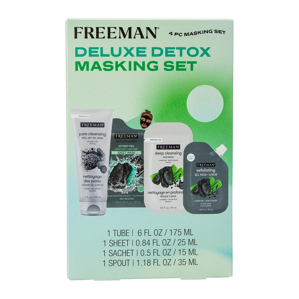 Freeman® Deluxe Detox Masking Set 4-Piece