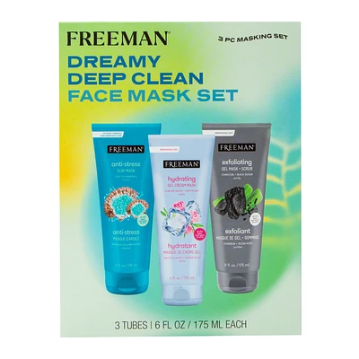 Freeman® Dreamy Deep Clean Face Mask Set 3-Piece