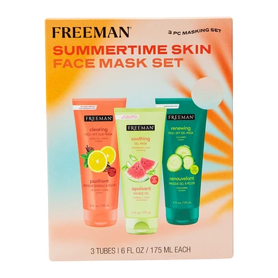 Freeman® Summertime Skin Face Mask Set 3-Count
