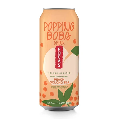 Pocas Popping Boba Tea Drink 16.5oz