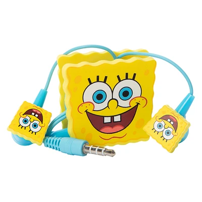 Character Earbuds With Mic & Cord Organizer