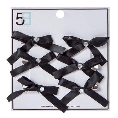 Mini Bow Clips 6-Pack