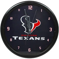 Houston Texans Black Rim Basic Clock