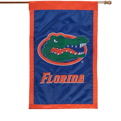 Florida Gators 28"x 44" Double-Sided Applique Flag - Royal Blue/Orange