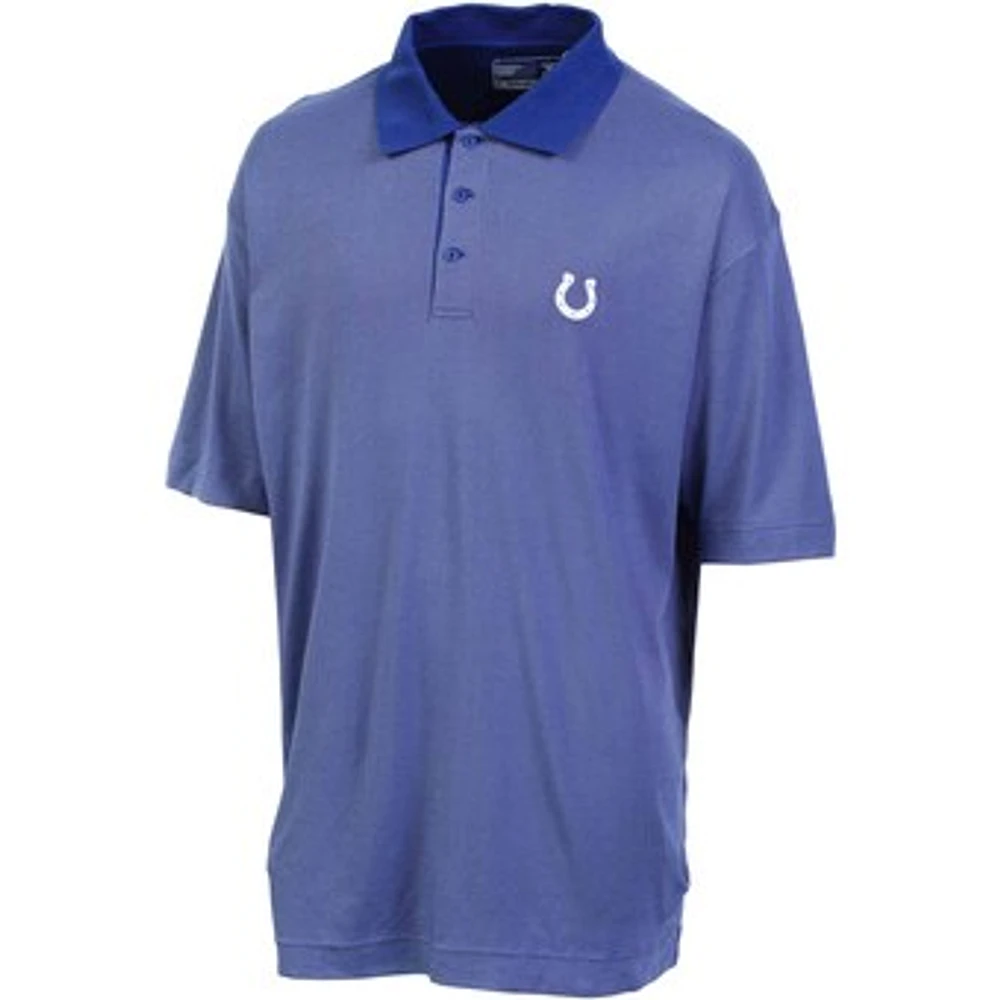 Cutter & Buck Indianapolis Colts Big & Tall DryTec Royal Blue Birdseye Polo