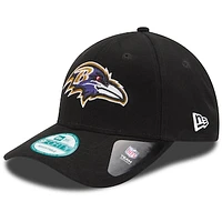 Men's New Era Black Baltimore Ravens Raven Logo The League 9FORTY Adjustable Hat