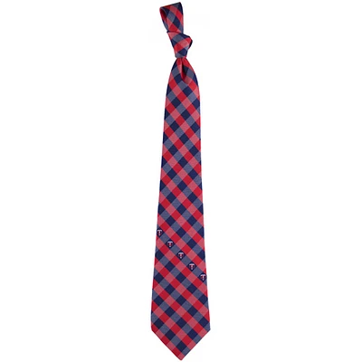 Men's Minnesota Twins Woven Checkered Tie