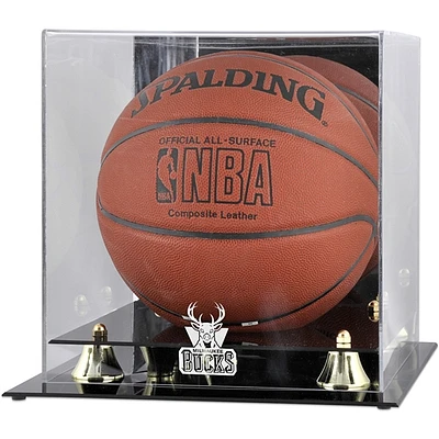 Milwaukee Bucks (2006-2014) Golden Classic Team Logo Basketball Display Case