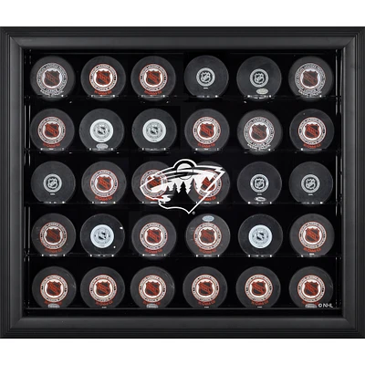 Minnesota Wild 30-Puck Black Display Case
