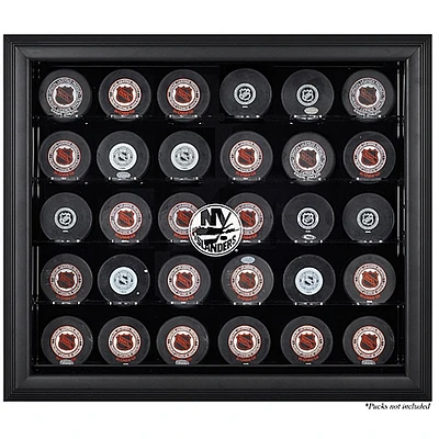 New York Islanders 30-Puck Black Display Case